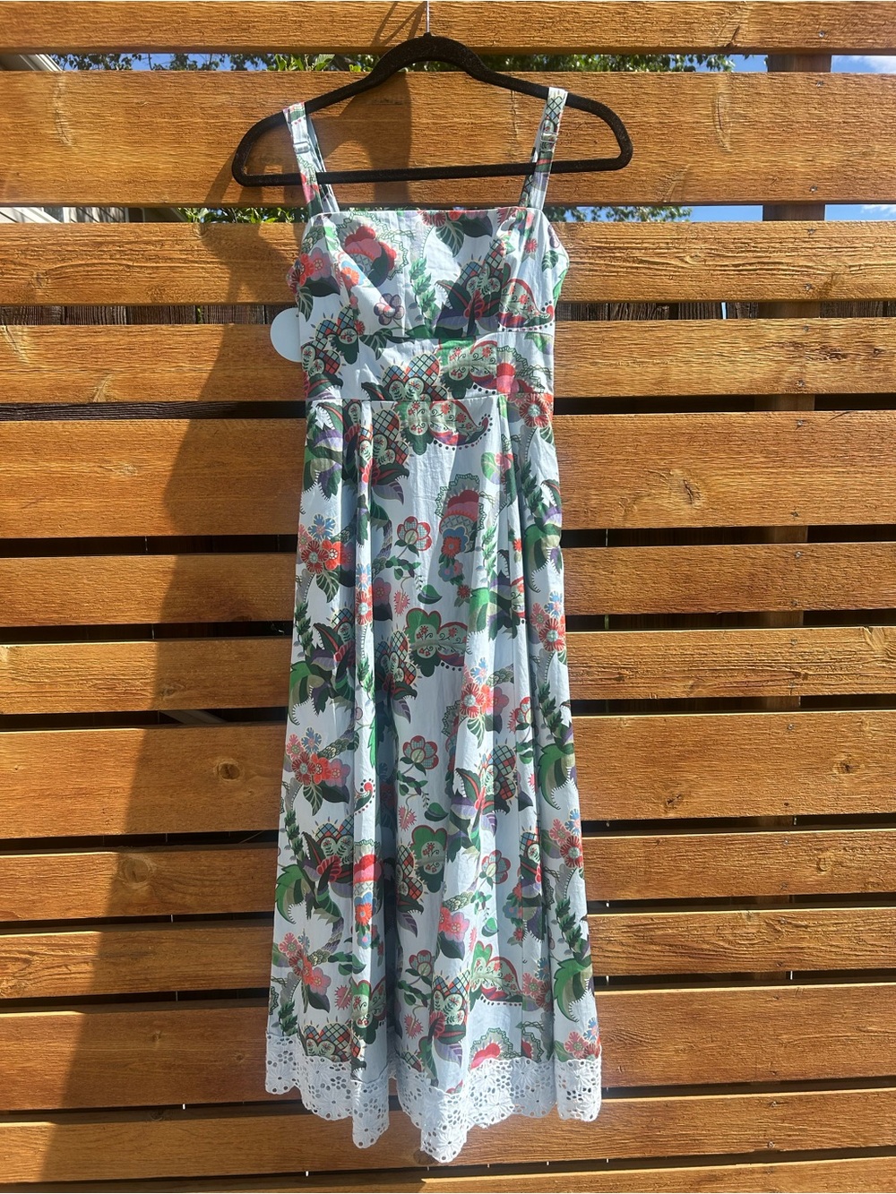 NWT Hill House Margot XS Light Blue Jungle Floral